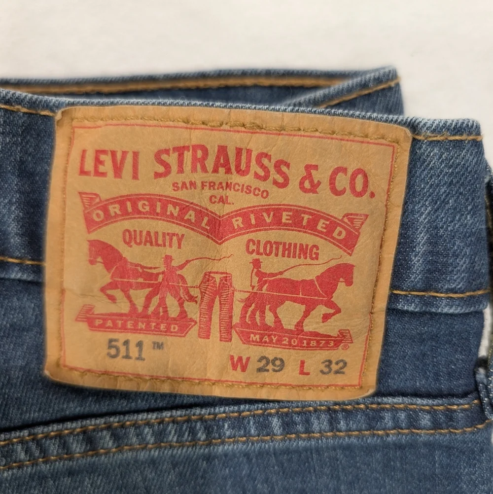 Levi's Jeans 511 Slim Straight Medium‎ Blue Wash Men's Size 29x32